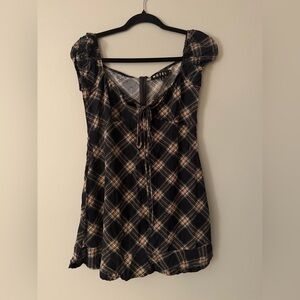 Motel plaid mini dress